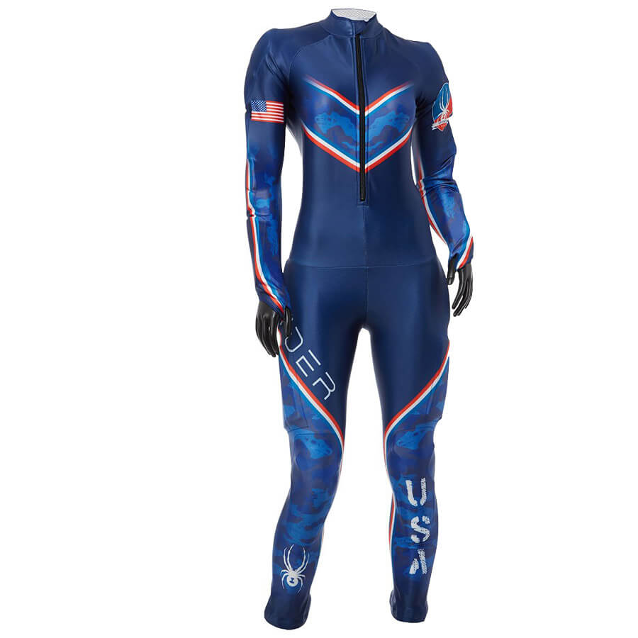 Spyder Girls Nine Ninety GS Race Suit - Blue Camo USST1