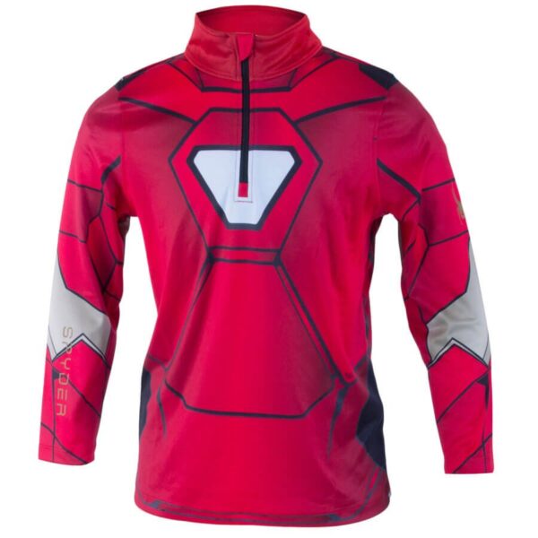 Spyder Boys Marvel Limitless First Layer Shirt - Red Ironman1