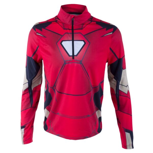 Spyder Mens Marvel Tech First Layer Shirt - Red Ironman1
