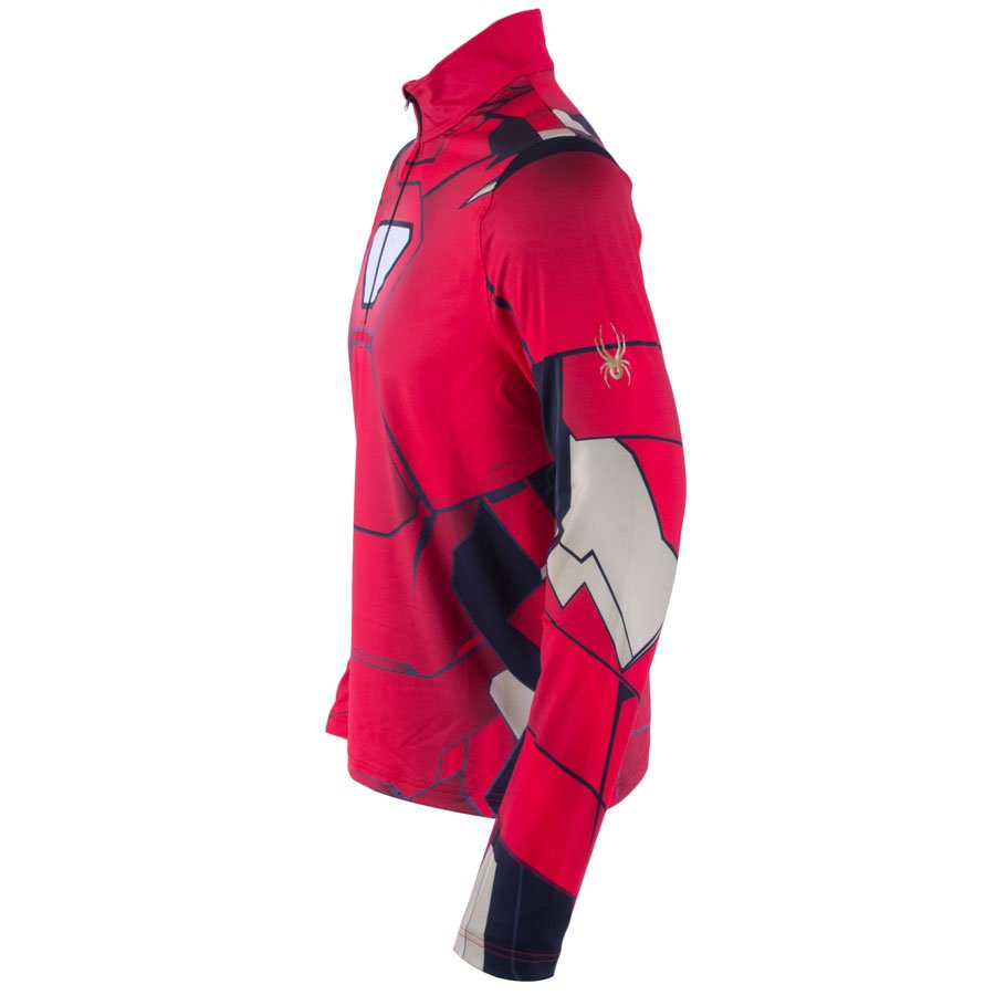 Spyder Mens Marvel Tech First Layer Shirt - Red Ironman