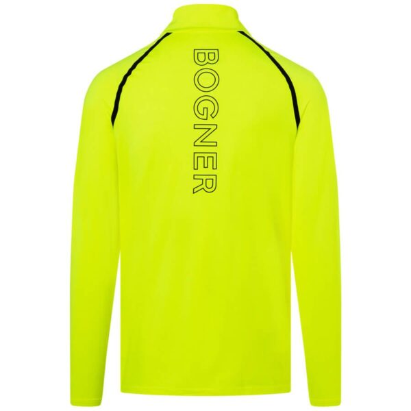 Bogner Mens Calisto First Layer Shirt - Neon Lime Black2