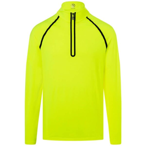 Bogner Mens Calisto First Layer Shirt - Neon Lime Black1