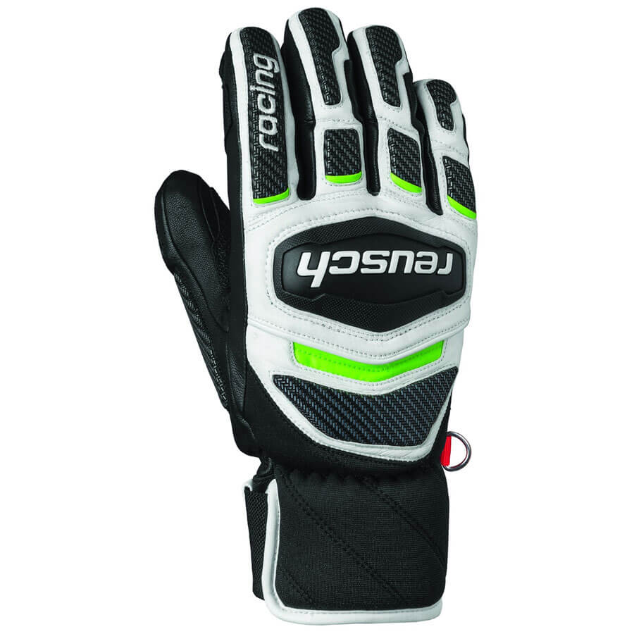 Reusch UNI Race Tec18 SC Glove - Black White Neon Green1