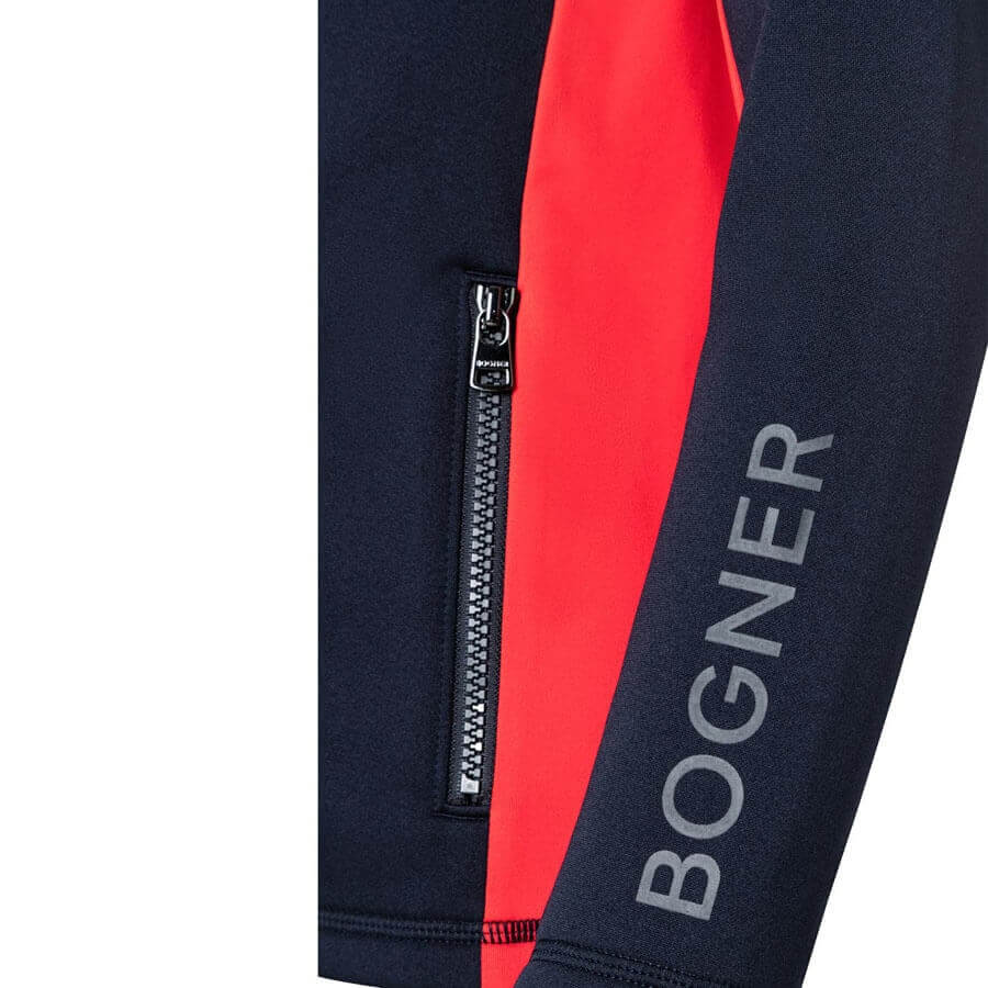 Bogner Boy's Marinus Mid Layer Jacket - Navy Red3