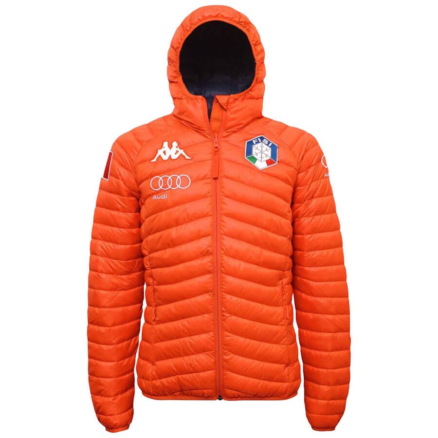 Kappa Men's Italian FISI Team Insulator Jacket - Orange Blue Night - Wintersport.tv | Ski Fashion Racing Shop