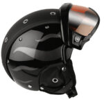 Bogner UNI B-Tec Flames Visor Helmet - Black4