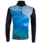 Bogner Fire + Ice Men's Oli First Layer Shirt - Bright Blue Multicolor1