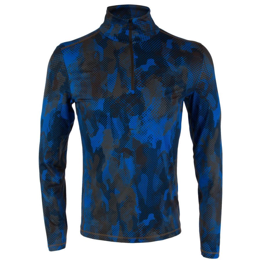 Bogner Fire + Ice Mens Oli First Layer Shirt - Blue Camouflage1