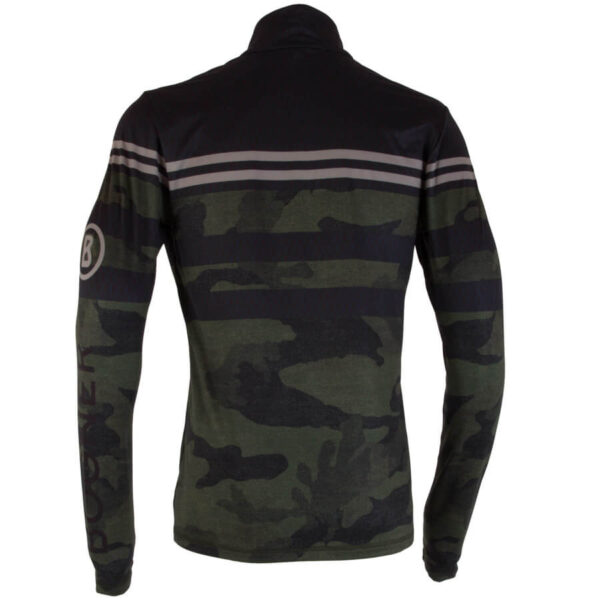 Bogner Mens Verti First Layer Shirt - Olive Green Camouflage2