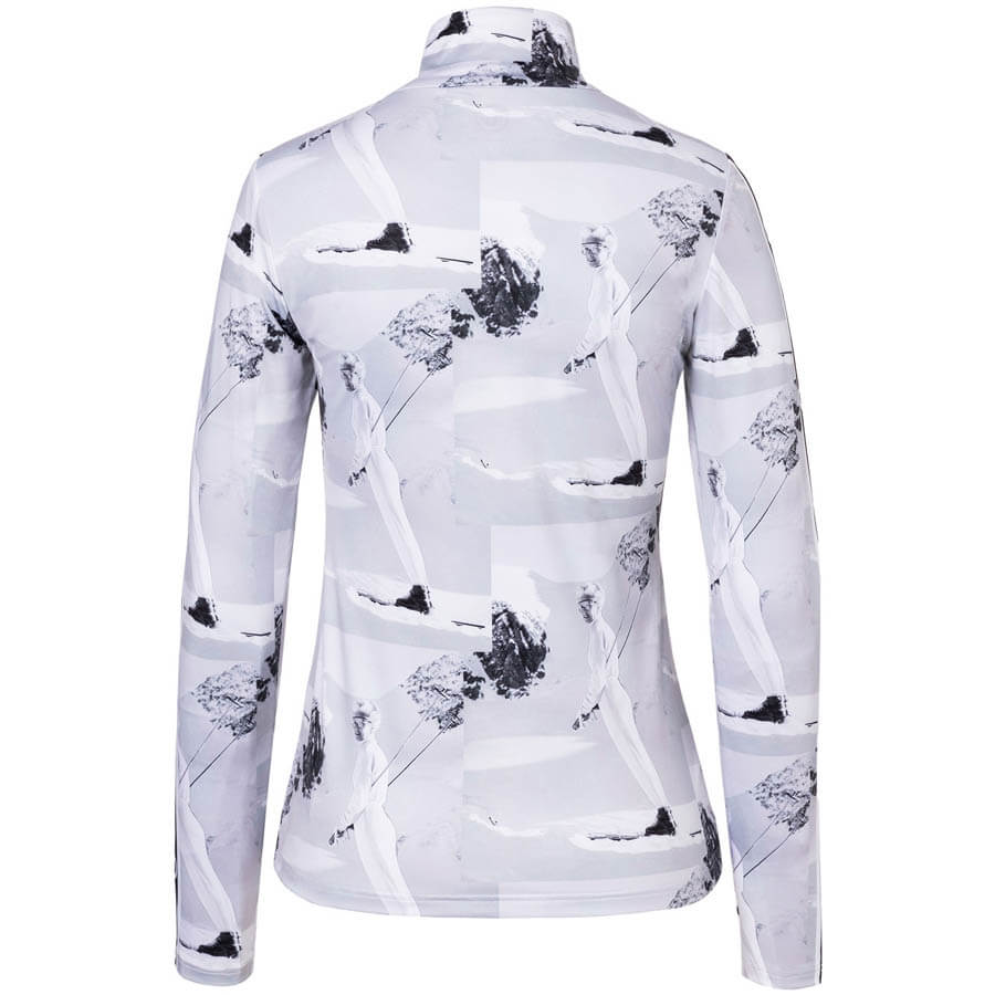 Bogner Womens Beline1 First Layer Shirt - Light Grey Print2
