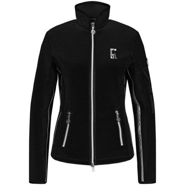 Sportalm Womens Letter Fleece Tec Jacket - Black1