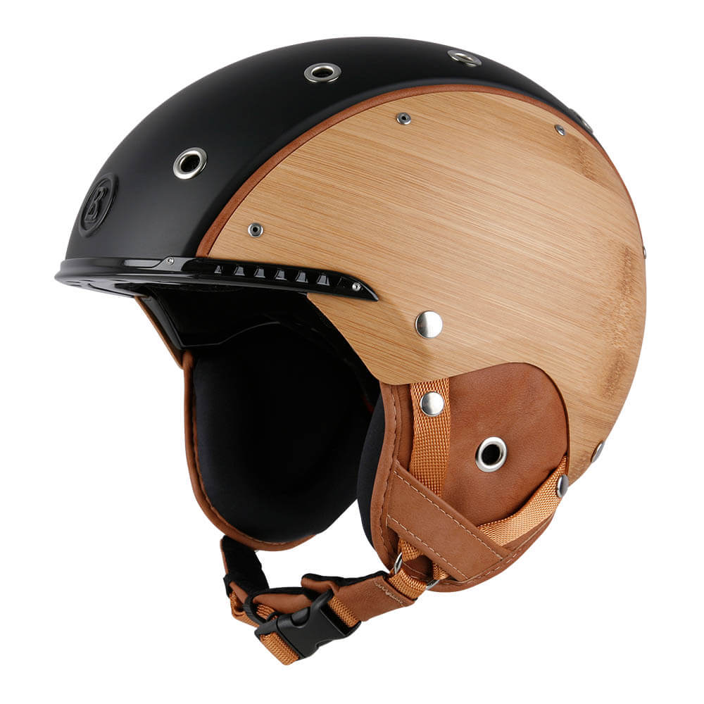 Bogner UNI Bamboo Helmet - Black Bamboo