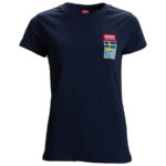 Huski Damen Schweden Team Alpine Logo T-Shirt - Marineblau1
