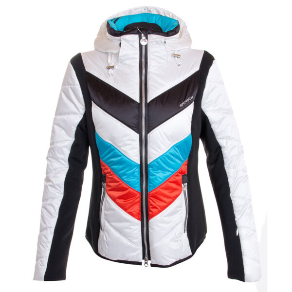 Sportalm Women Rubia Ice Jacket with Hood - White1