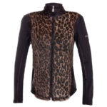 Bogner Womens Grit Mid Layer Jacket - Black Leopard1