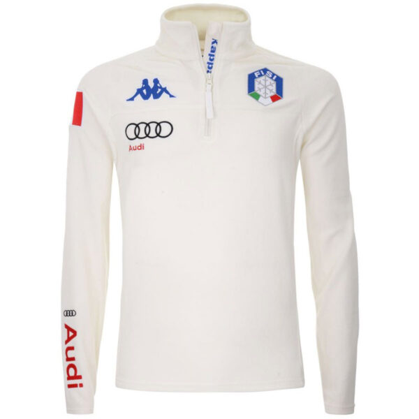 Kappa Mens Italian FISI Team First Layer Shirt - White Antique1