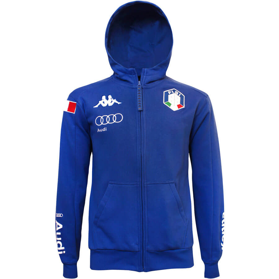 Kappa-Unisex-Italian-FISI-Team-Sweat-Jacket-–-Blue1