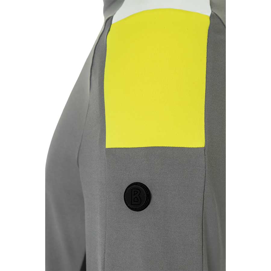 Bogner Mens Mica First Layer Shirt - Grey Black Yellow3