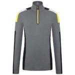 Bogner Mens Mica First Layer Shirt - Grey Black Yellow1