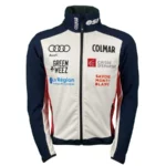 Colmar Mens France Alpine Team Soft Shell Jacket - Blue White Red1