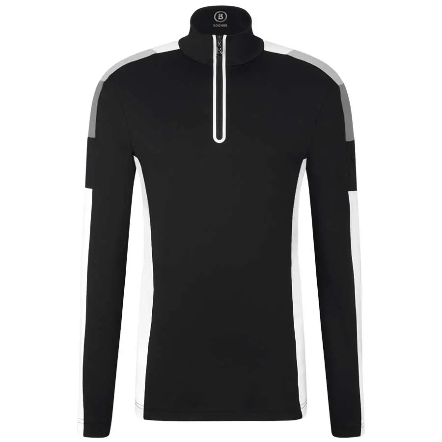 Bogner Men's Mica First Layer Shirt - Black - Wintersport.tv | Ski ...