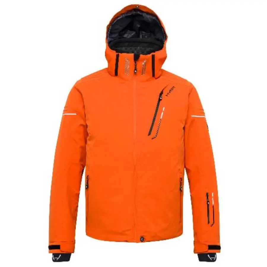 Hyra Mens Marmore Recco Ski Jacket - Tangerine1