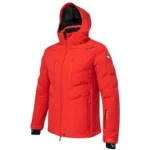 Hyra Mens St Anton Puff Ski Jacket - Heat Red3