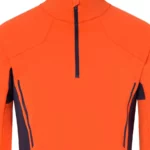 Descente Mens Garrett First Layer Shirt - Momiji Orange2