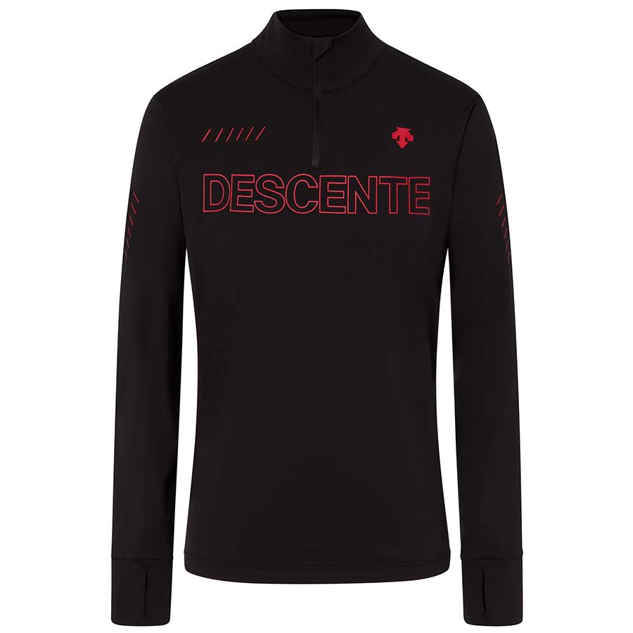 Descente Mens Swiss Ski Team Logo First Layer Shirt - Black1