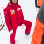 Descente Herren Swiss Ski Team Hose - Dunkelrot2