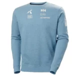 Helly Hansen Mens Norway Ski Team Organic Cotton Sweater - Light Blue NSF1