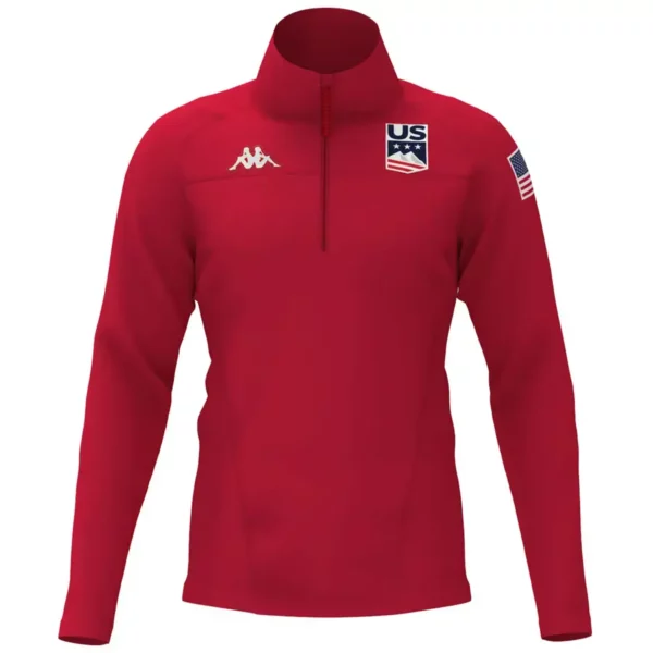 Kappa Mens USA Alpine Team First Layer Shirt - Red USST1