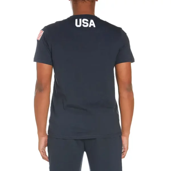 Kappa Mens USA Alpine Team T Shirt - Blue Dark Navy USST4