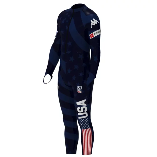 Kappa UNISEX US Ski Team SL Race Suit - Blue Dark Navy USST3