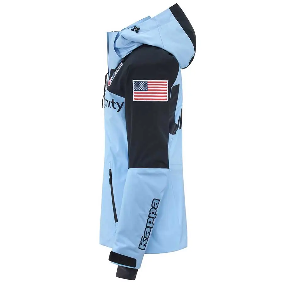 Kappa USA Team Jacket - Azure Lt Dark Navy Black USST - | Ski & Racing Shop