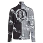 Bogner Mens Verti First Layer Shirt - Black Grey Prints2