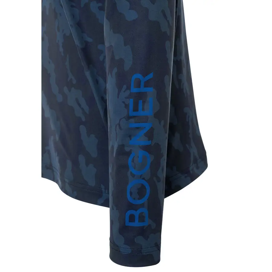 Bogner Mens Verti First Layer Shirt - Camo Blue3