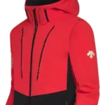 Descente Mens Swiss Insulated Ski Jacket - Electric Red Black2