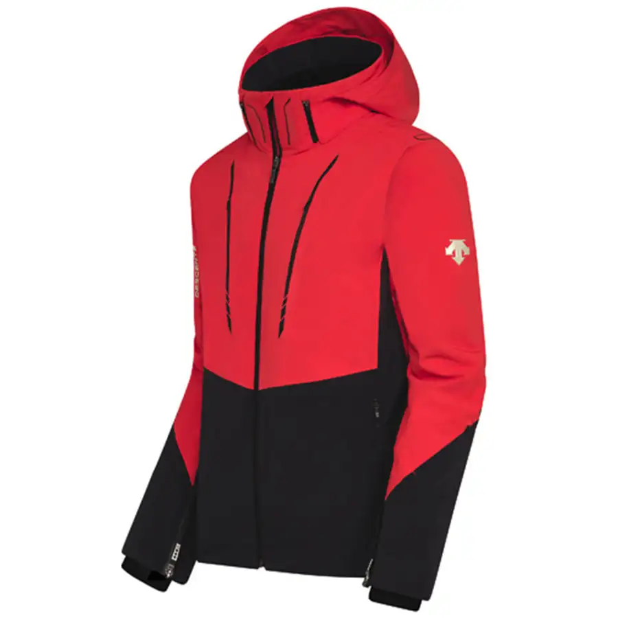 Descente Mens Swiss Insulated Ski Jacket - Electric Red Black1