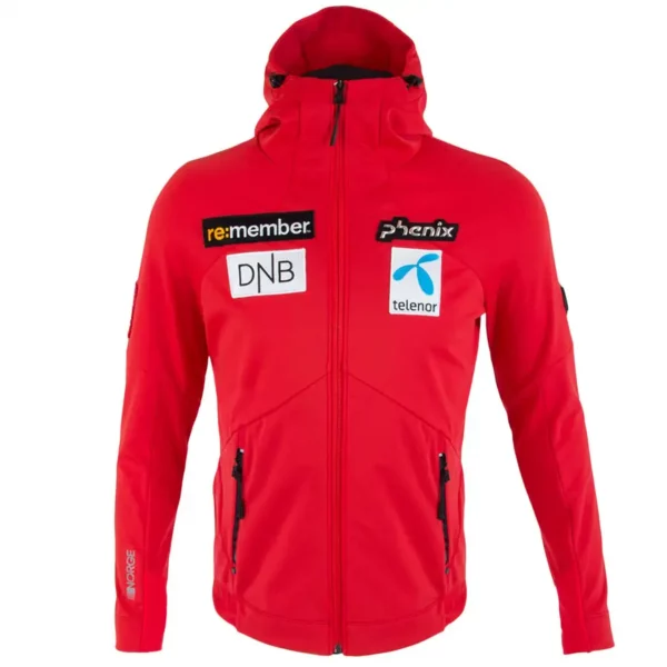 Phenix Mens Norway Alpine Team Soft Shell Jacket - Red1
