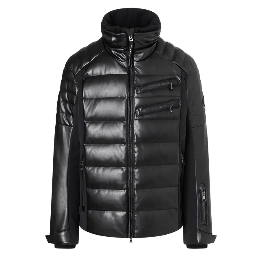 Men Black Solid Padded Jacket– NOMAD FASHION