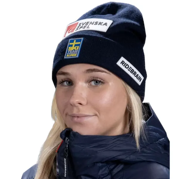 RDBR UNISEX Sweden Ski Team Ride Mid Beanie - Navy