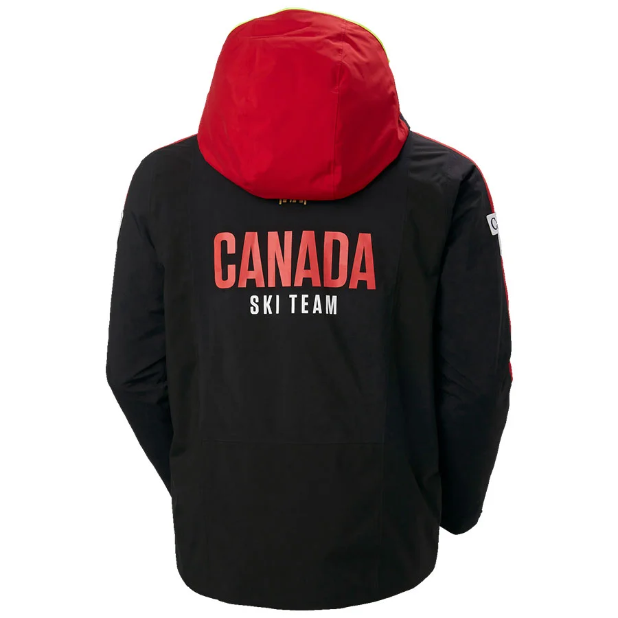 Chaqueta Helly Hansen para hombre del equipo de esquí de Canadá de la Copa  del Mundo - Negro ACA 