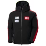 Chaqueta Helly Hansen para hombre del equipo de esquí de Canadá de la Copa del Mundo - Negro ACA1