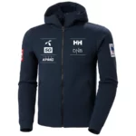Helly Hansen Veste Chandail HP Ocean FZ 2.0 de l’équipe de ski norvégienne pour hommes - Bleu marine NSF1