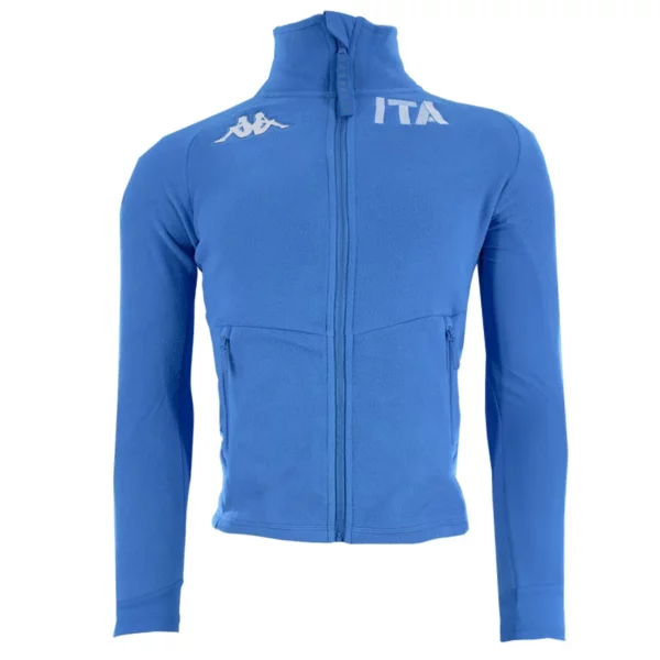 Kappa Mens ITA Team Fleece Mid Layer Jacket - Blue Brillant1