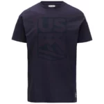 Camiseta Kappa USA Ski Team para hombre - Azul azul marino oscuro FP1