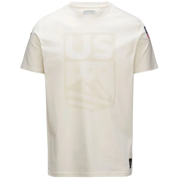 Kappa Mens USA Ski Team T Shirt - White Milk FP1
