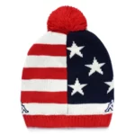 Kappa Unisex USA Ski Team Flock3 Beanie - Navy wit rood blauw2