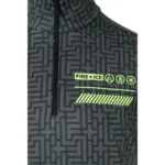 Bogner Fire + Ice Mens Pascal First Layer Shirt - Dark Grey Lime2